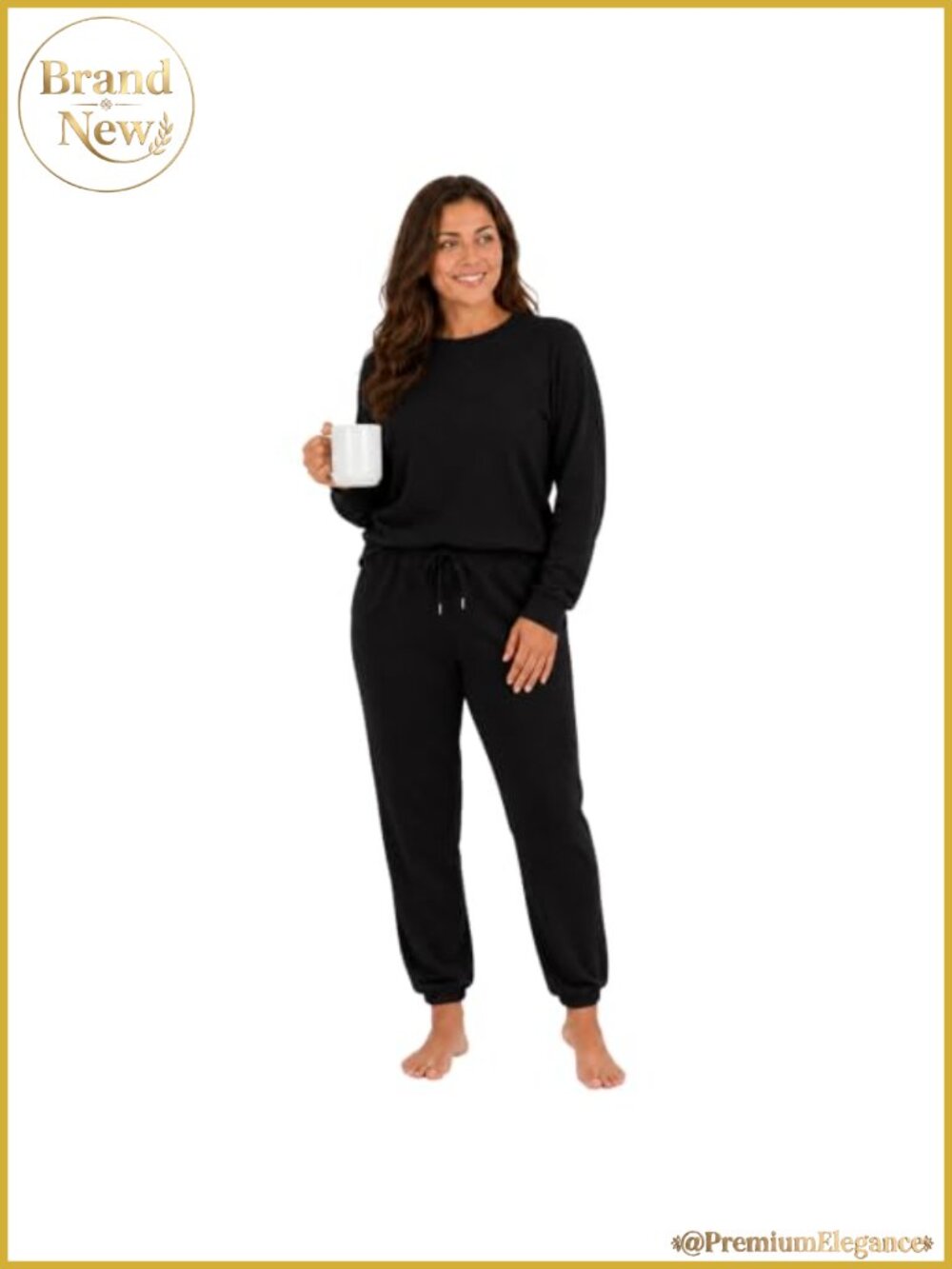 Women's 2 Piece Jogger Lounge Set Lightweight French Terry Sweatsuit